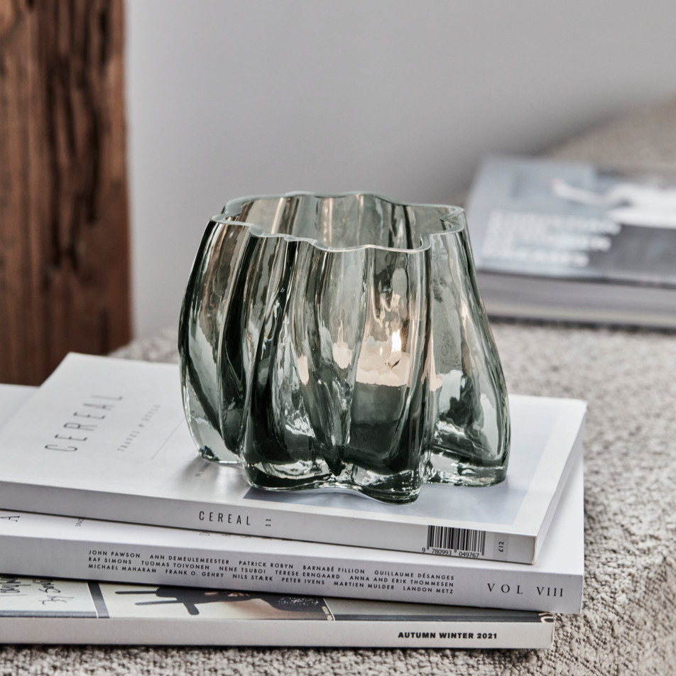 Teeküünla alus Curva suitsuhall