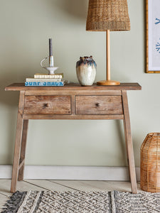 Camden Console Table, Nature, Reclaimed Pine Wood