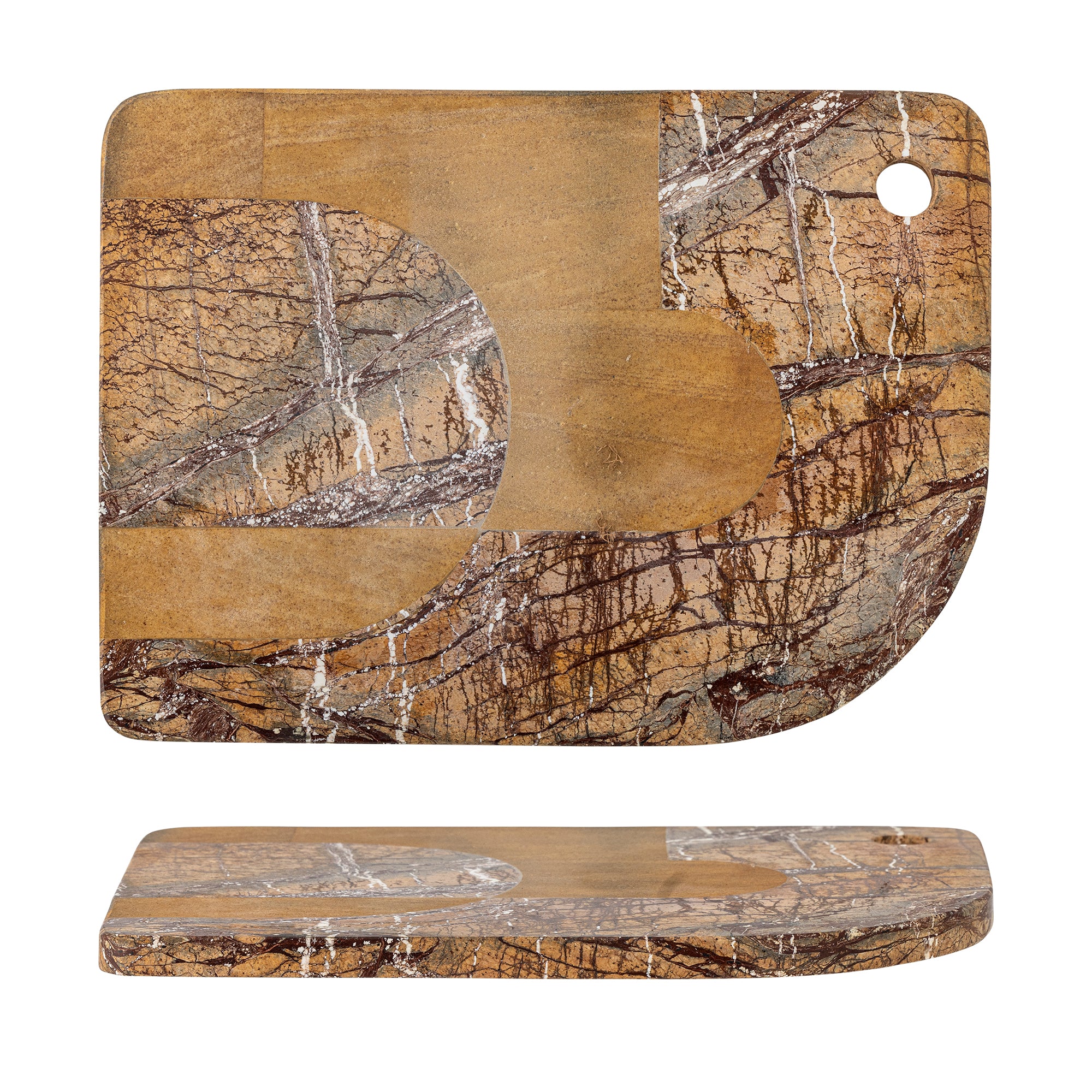 Cutting Board Abrianna brown marble