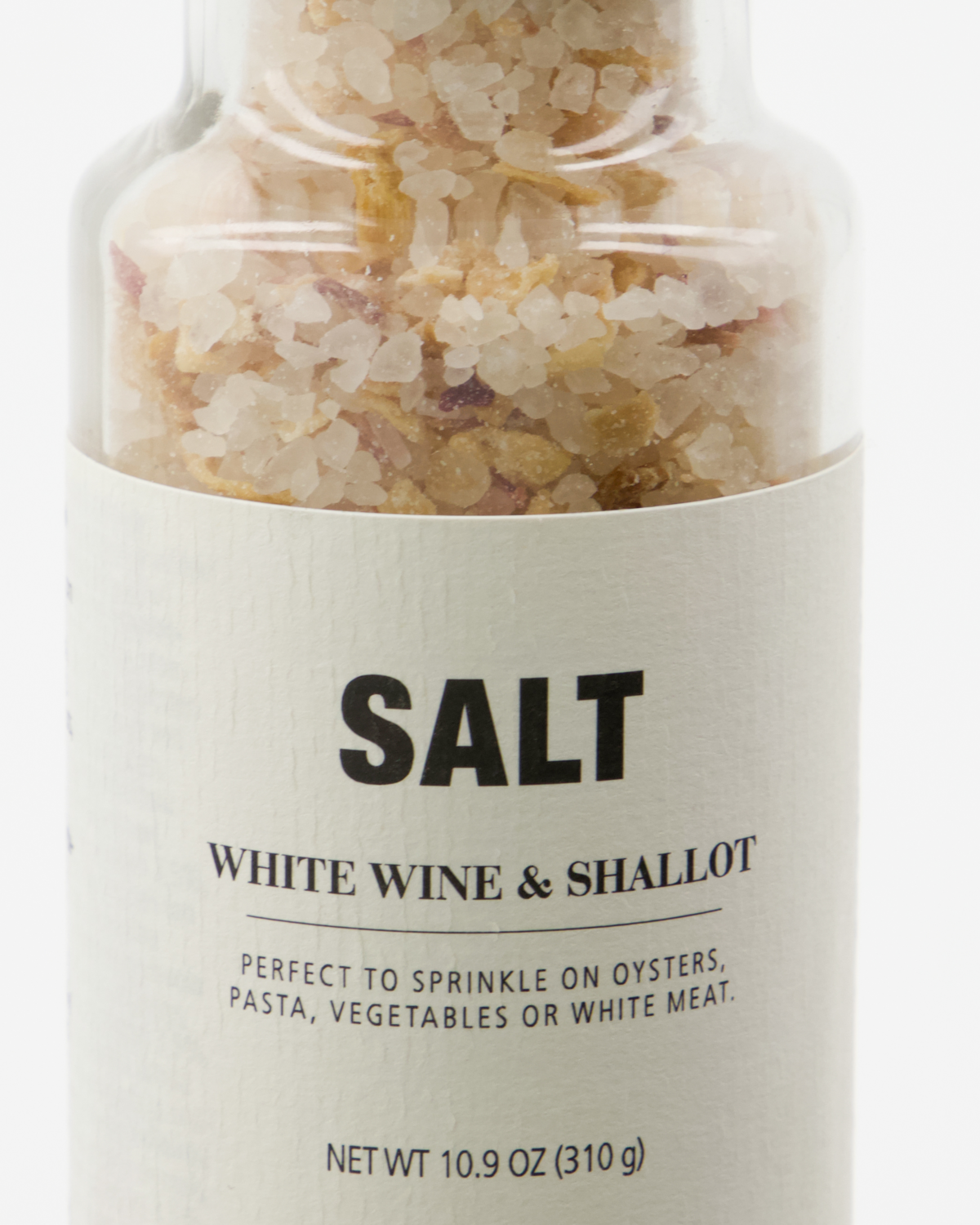 Sea salt with white wine and shallot