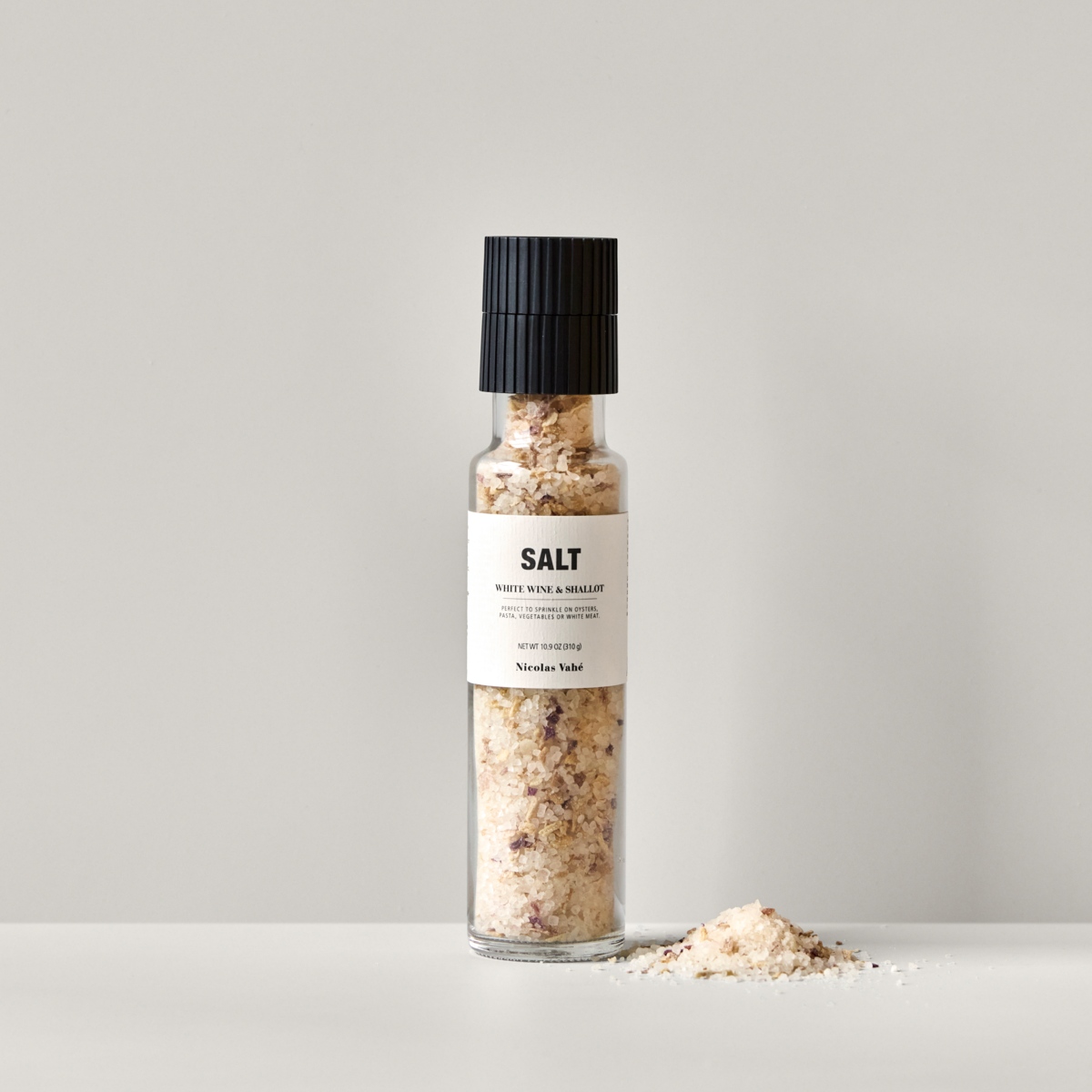 Sea salt with white wine and shallot