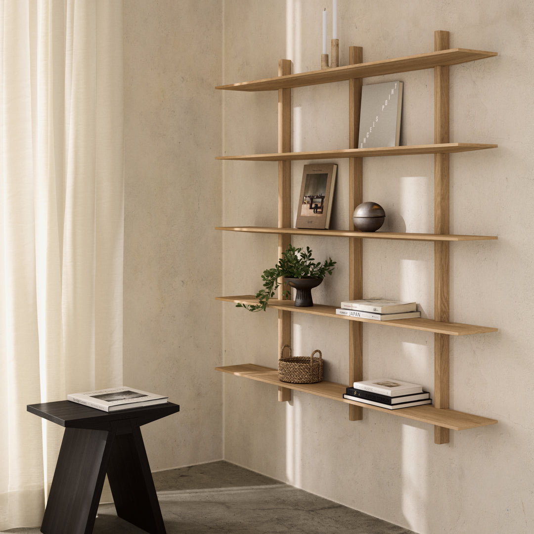 Oak Wood Shelf Noir