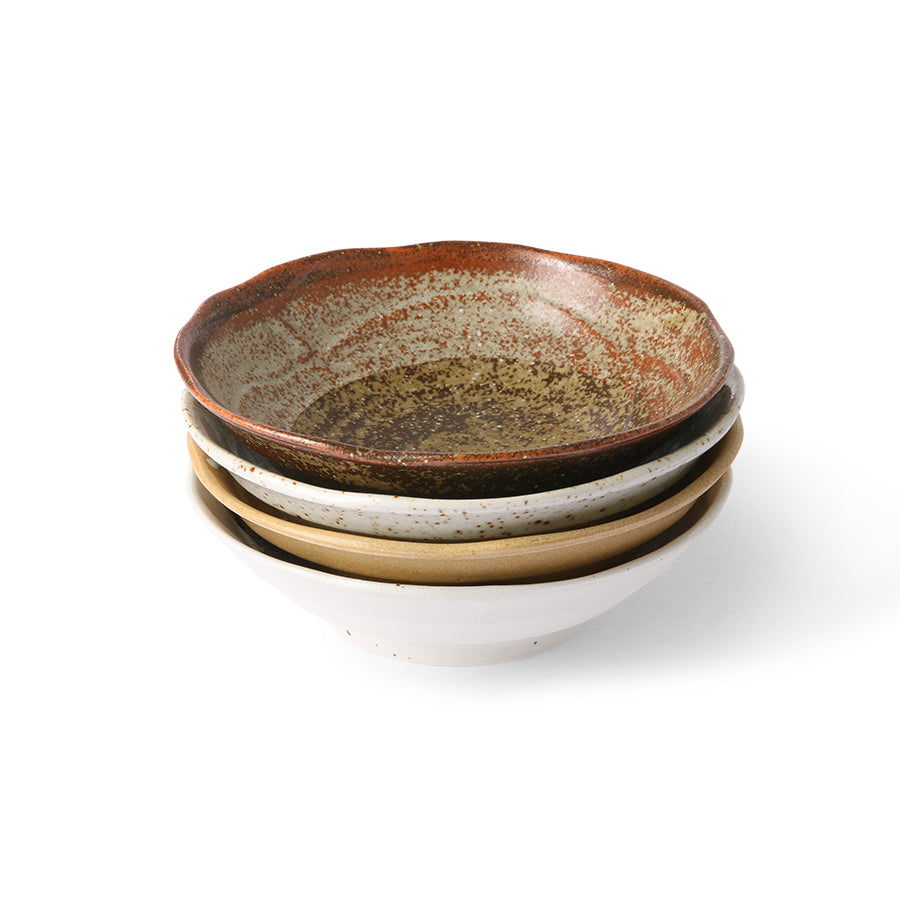 Japanese style ceramic bowl Kyoto 4pcs