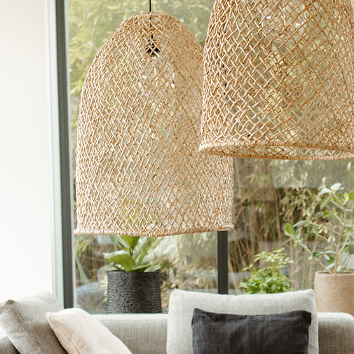 Lampshade Abaca natural L