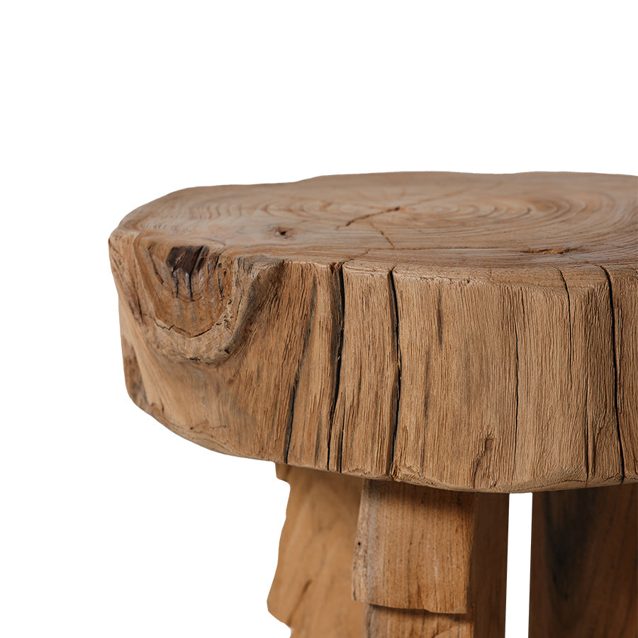Wooden stool Carved