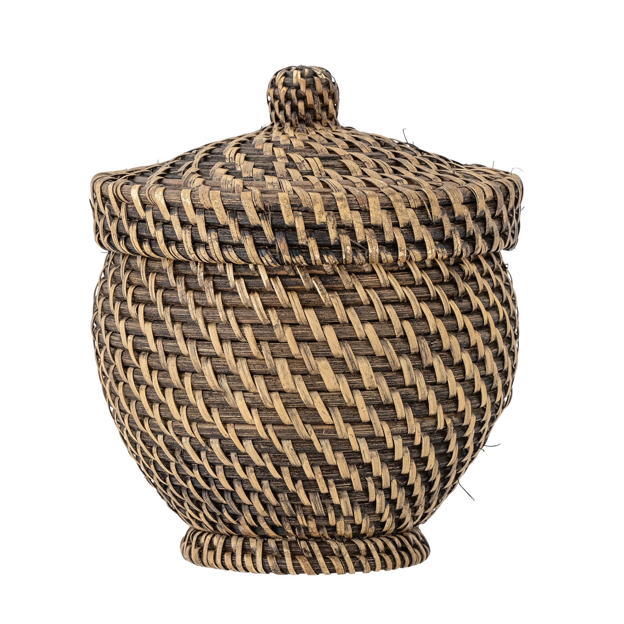 kaanega korv basket with lid rotangust rattan kaunis kuju beautiful shape praktiline ilus practical elegant väikese asjade organiseerimiseks dekoratiivne sobib kõikjale riiulile kapile