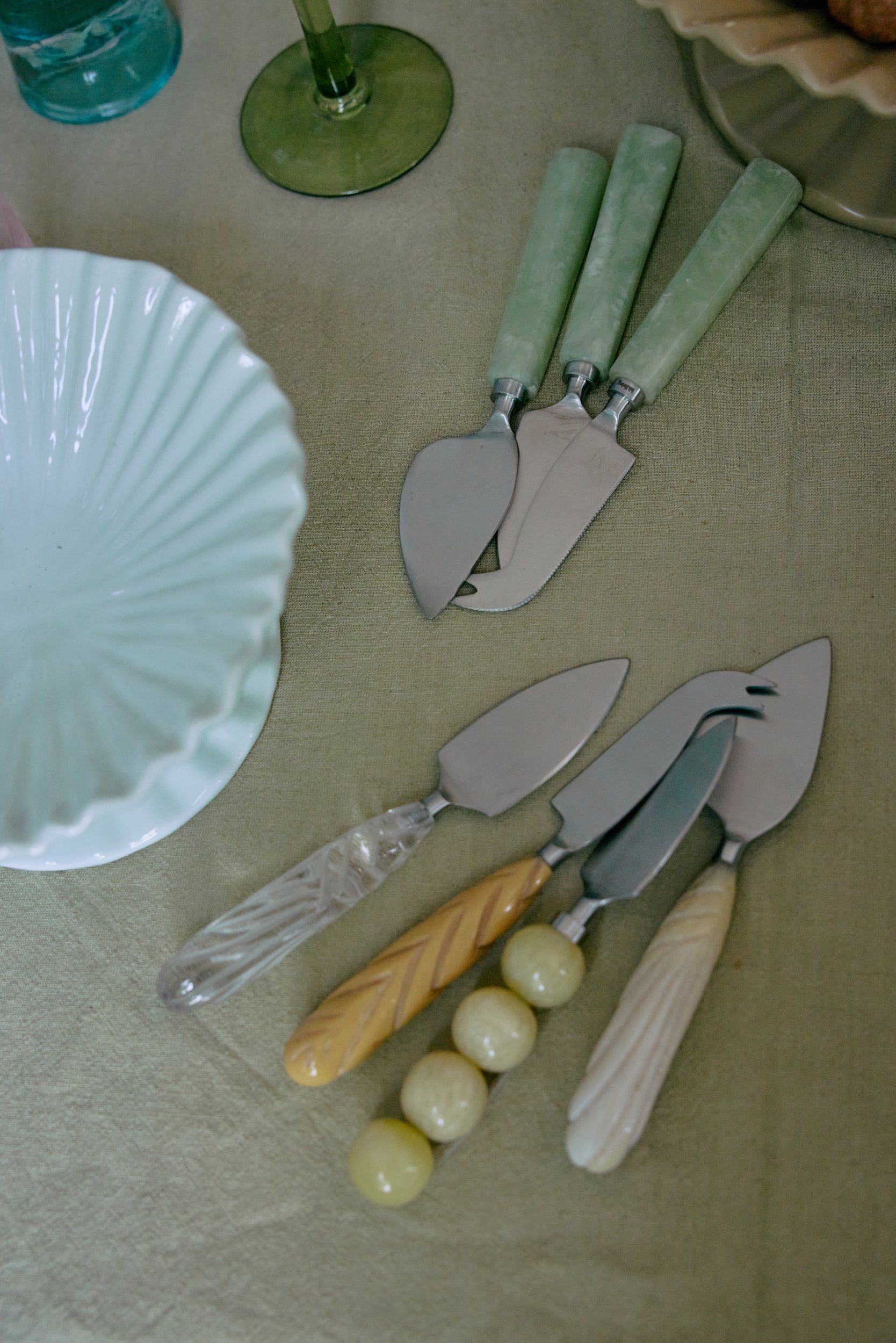 Cheese knives set Lemon