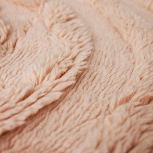 Round woolen rug Soft Pink 150