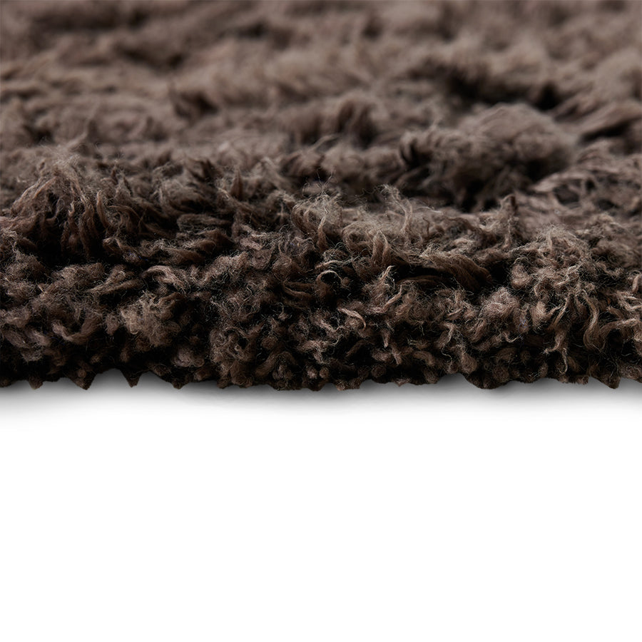 Fluffy rug Espresso 200x300