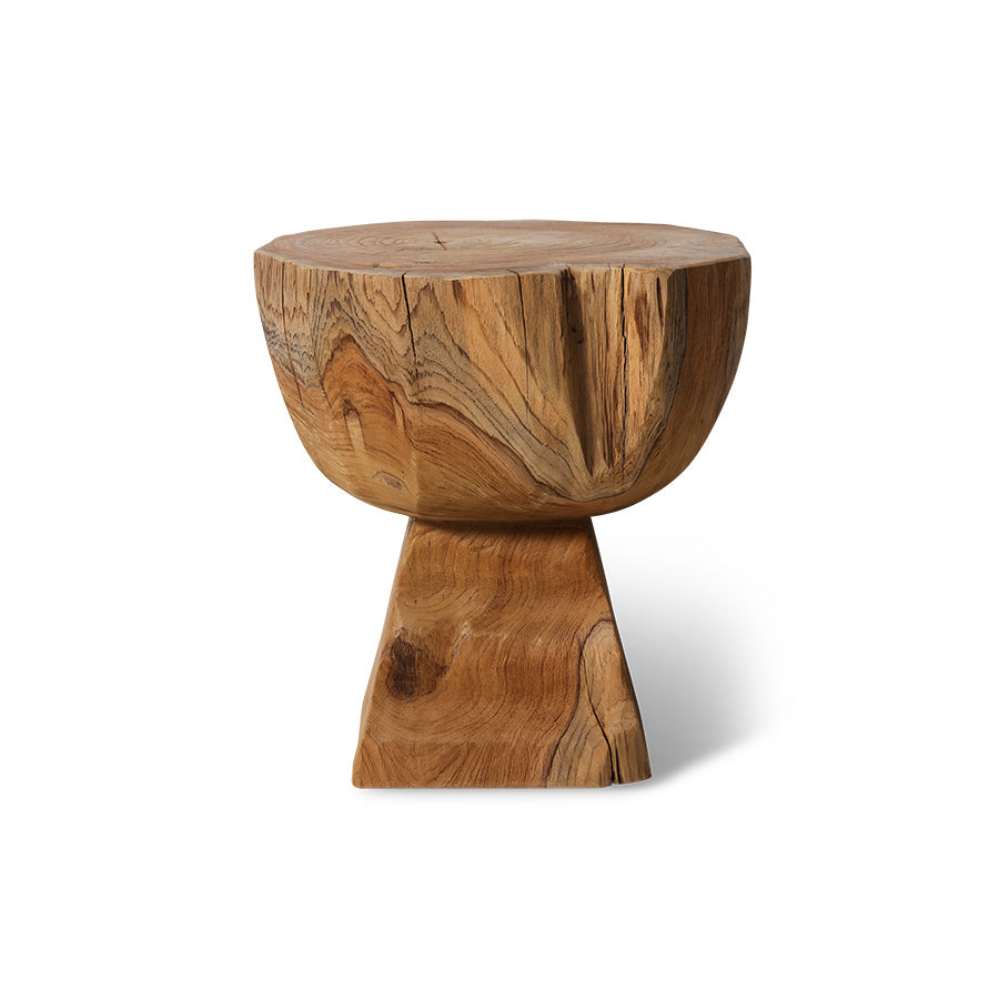Wooden stool Arched