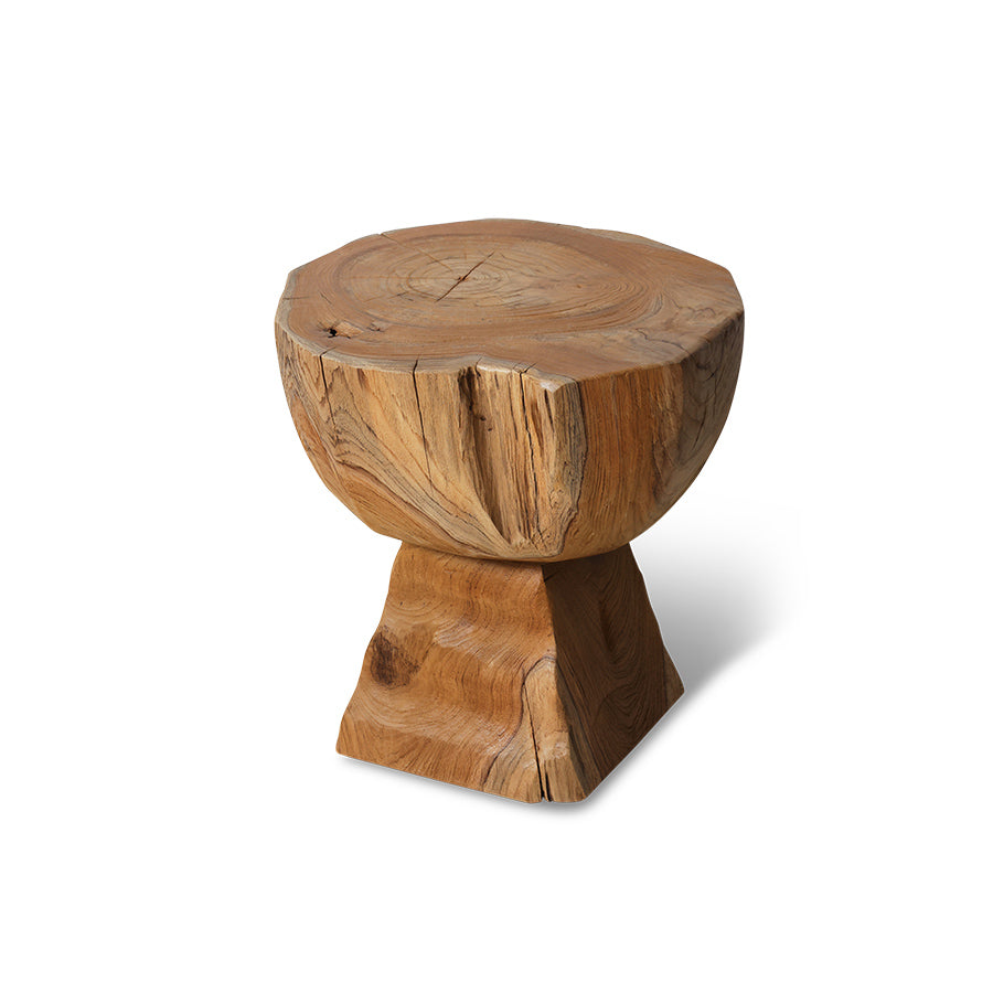 Wooden stool Arched