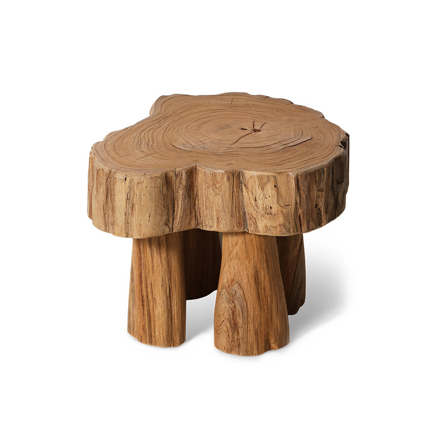 Wooden stool Log