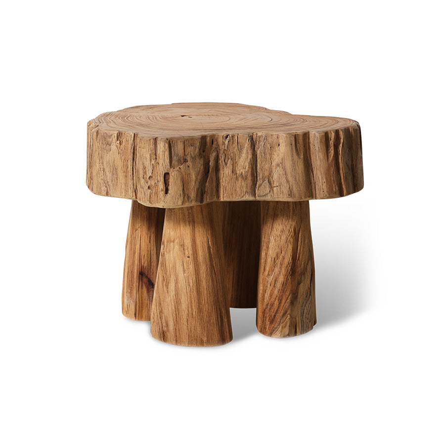 Wooden stool Log