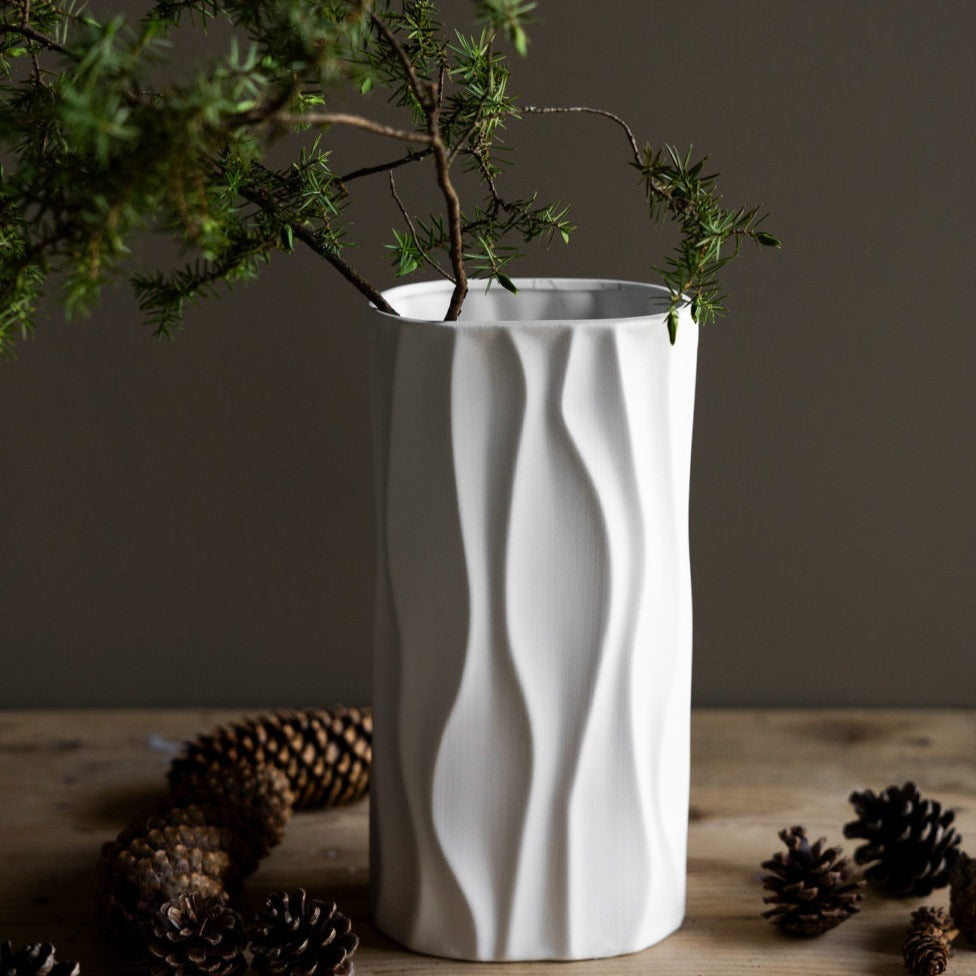 Keraamiline matt vaas Waves