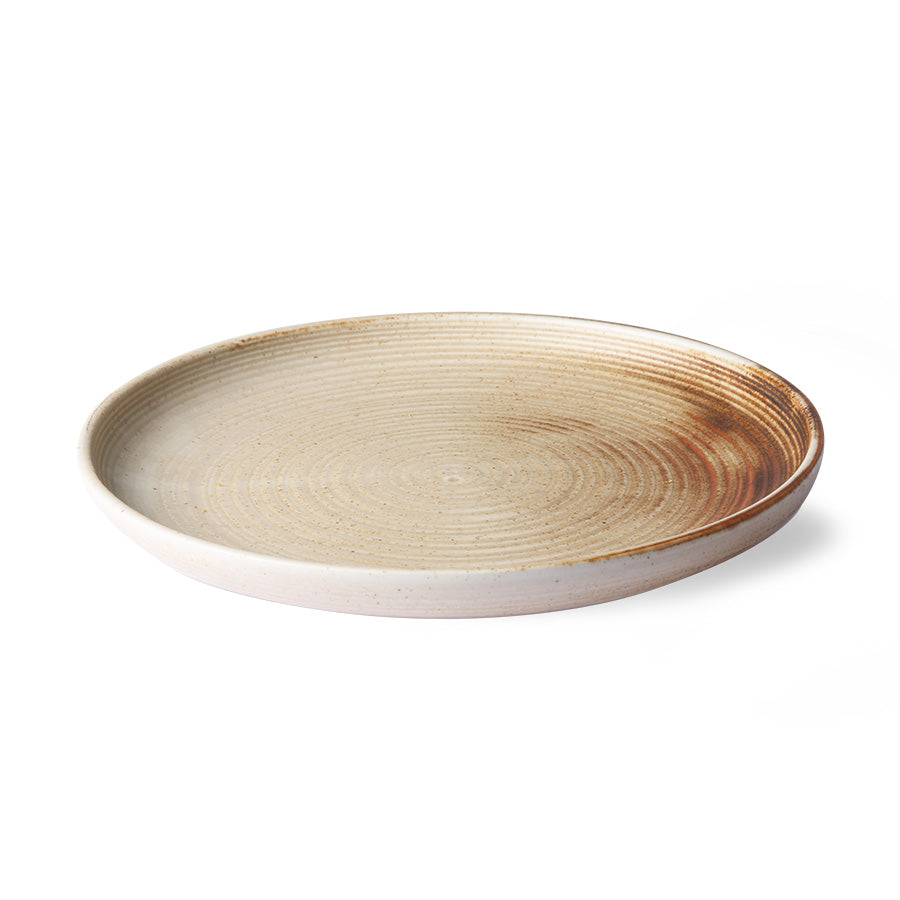 Dinner plate Rustic Creme 26
