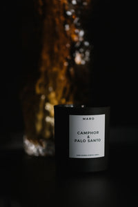 MARO scented candle Camphor & Palo Santo