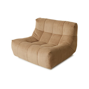 Lounge chair Lazy, Rib brown