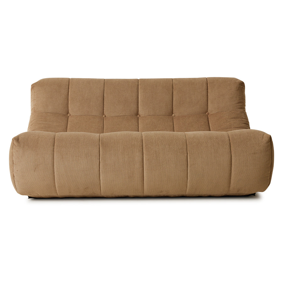 Lounge sofa Lazy, Rib brown