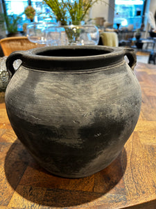 Pot Grey with handles M