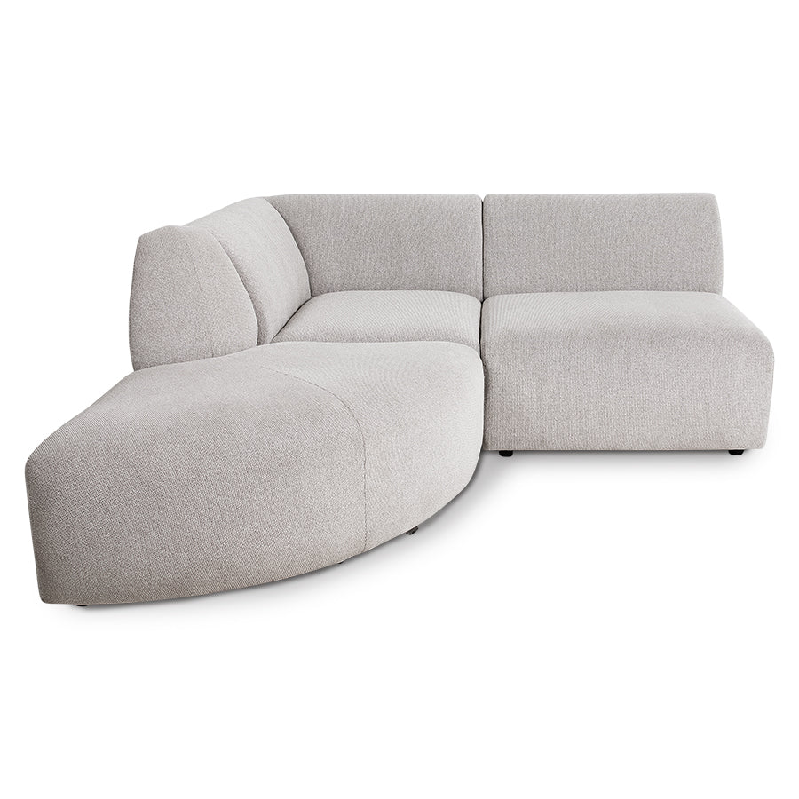 Jax couch, element right corner, Light Grey