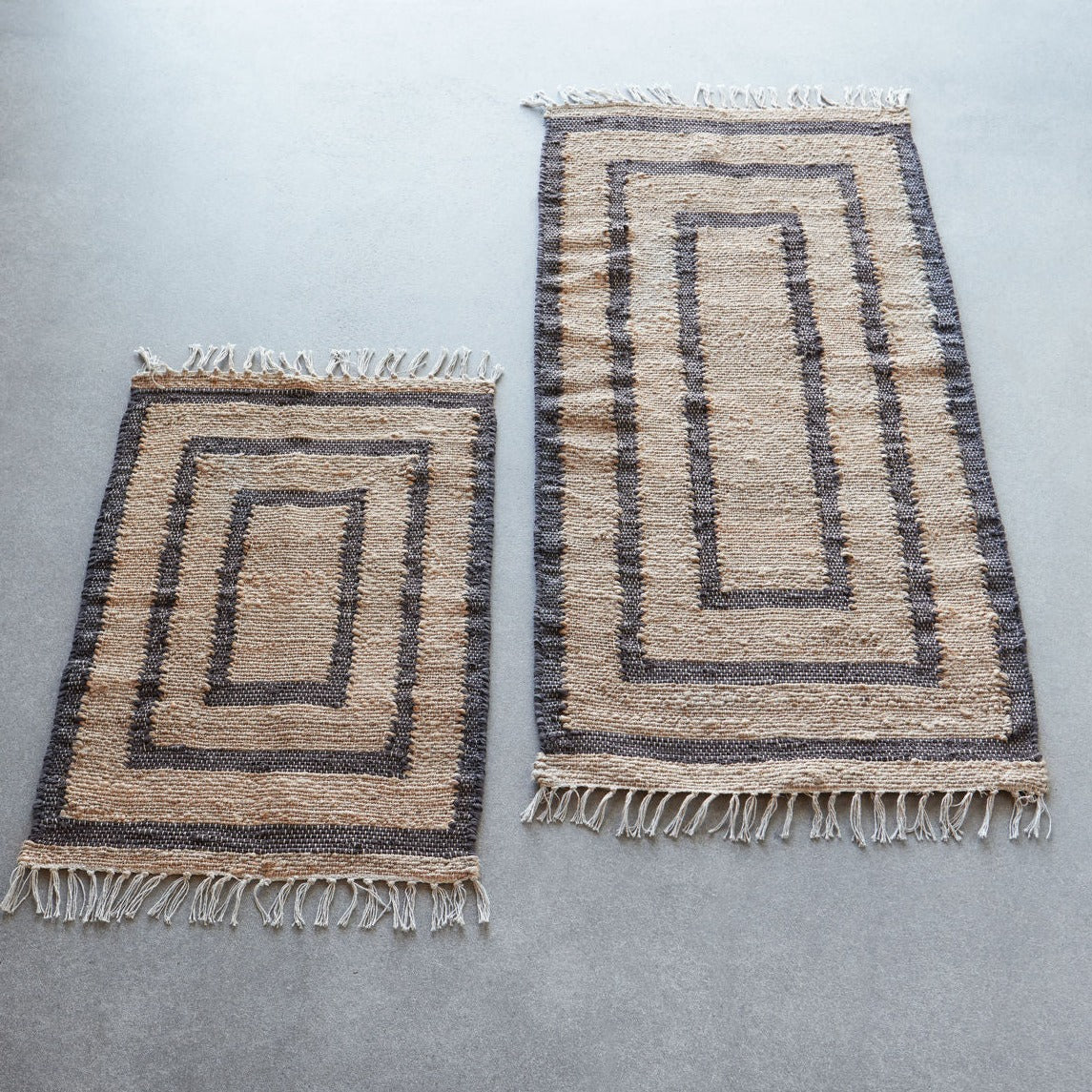 ruudu kujuline jute põrandavaip vaibad tekstiilid esikuvaip puuvillavaip