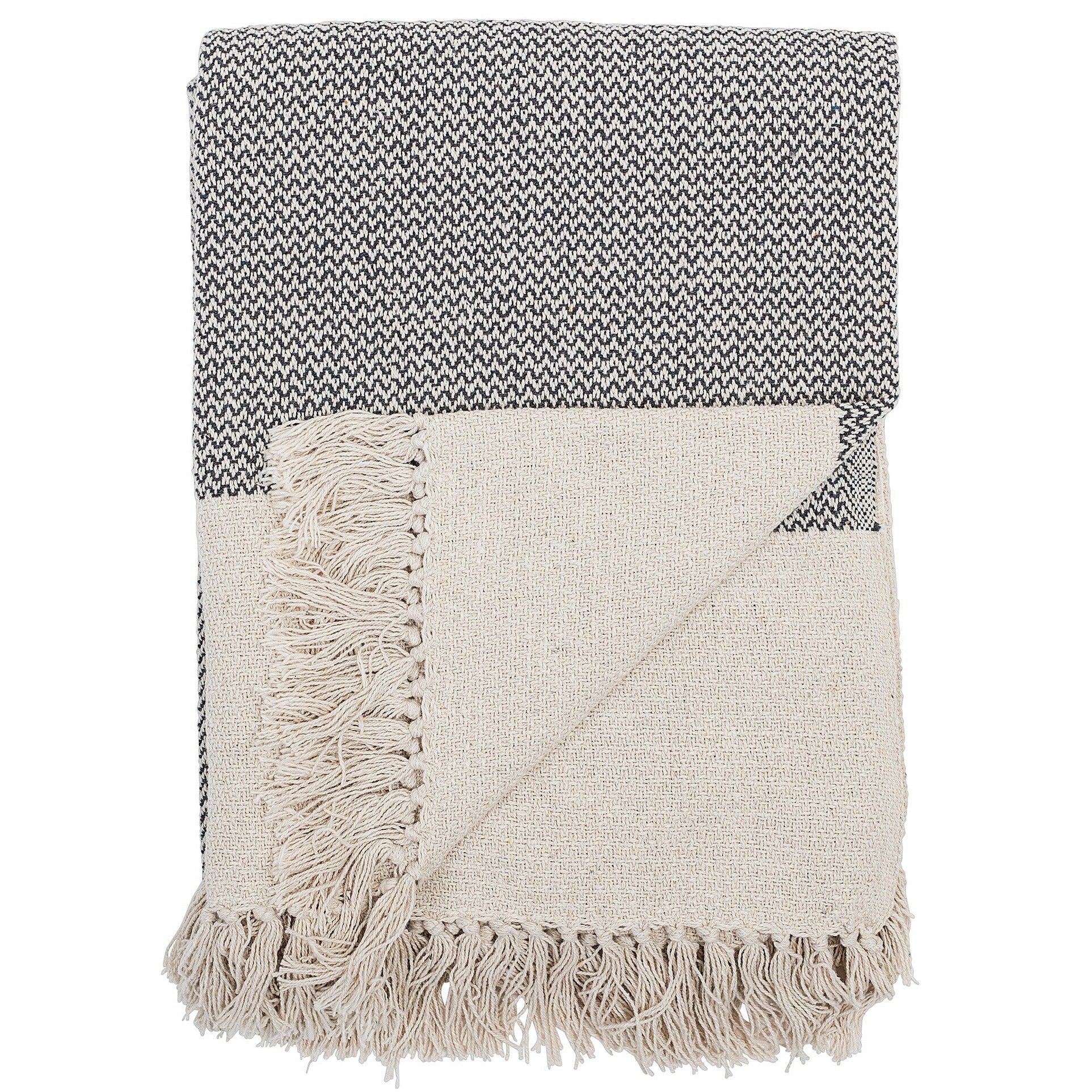 Sefanit Throw, Grey, Recycled Cotton