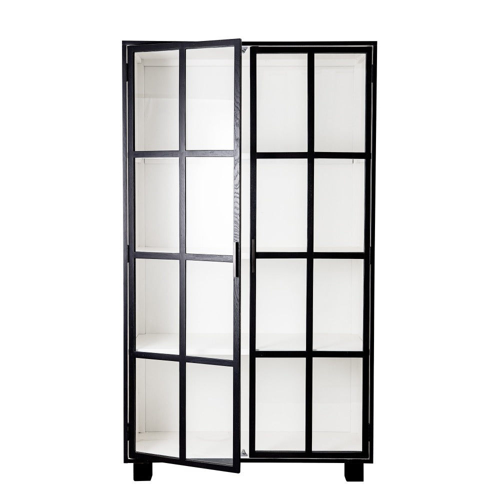 Black display cabinet Isabel