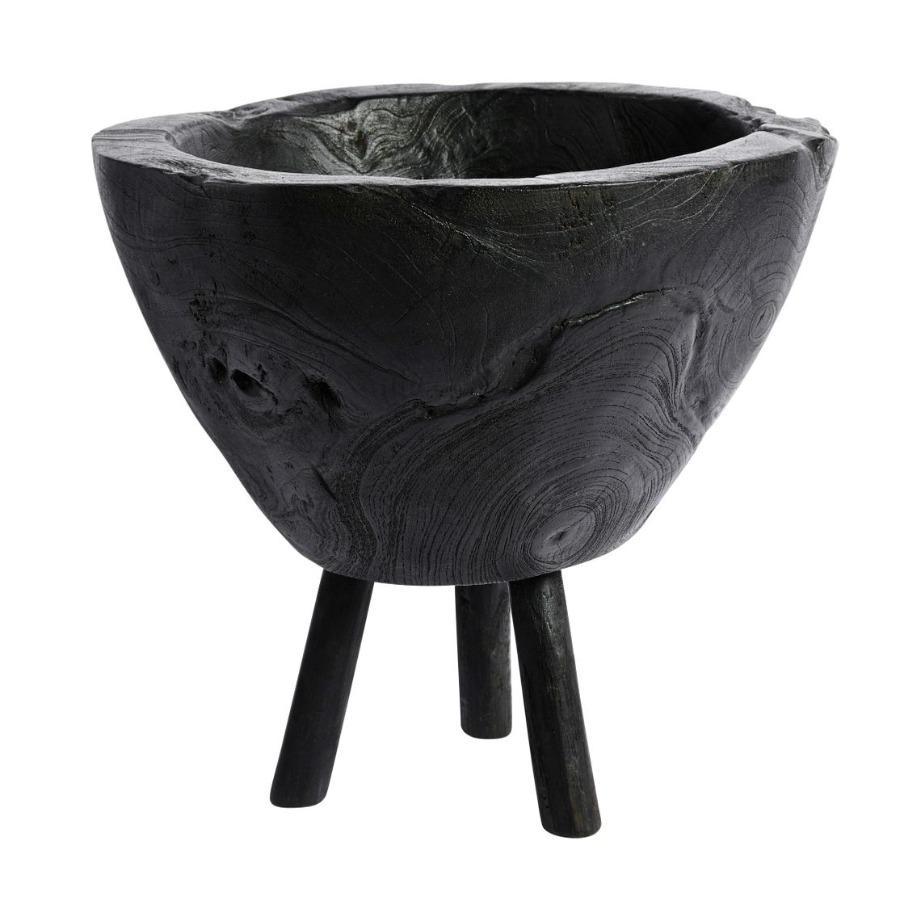 bowl devil black or natural from rustic teak root slim legs decorative beautiful shape kauss naturaalne või must peenetel jalgadel rustikaalne dekoratiivne ilusa kujuga