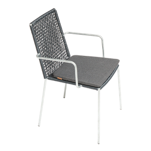 Outdoor chair Riva Black / Galvanized