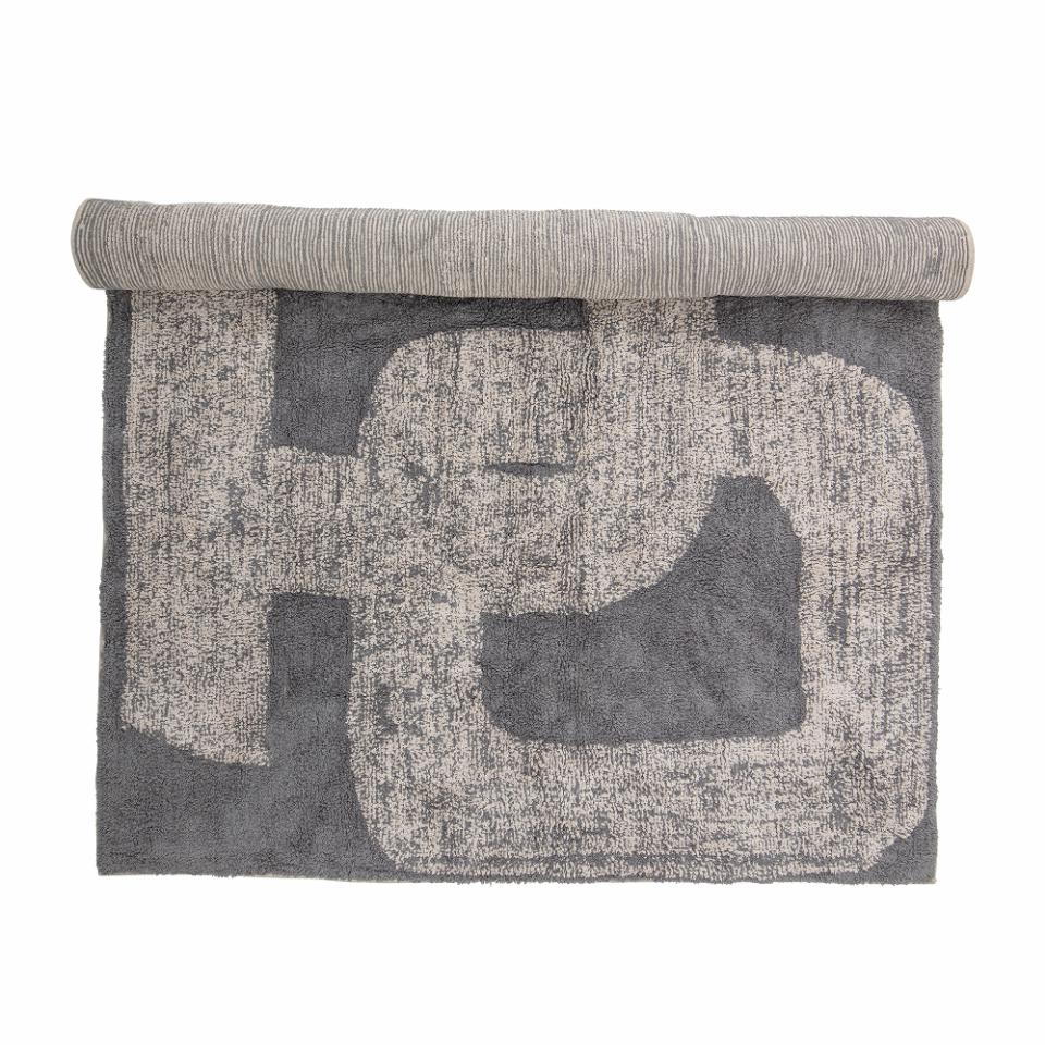 Gray cotton rug Aldo