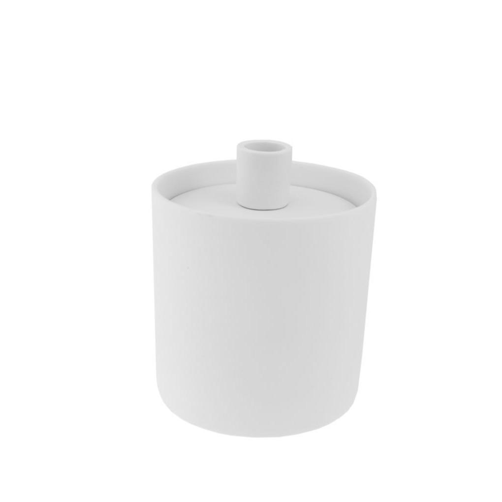White candlestick / jar