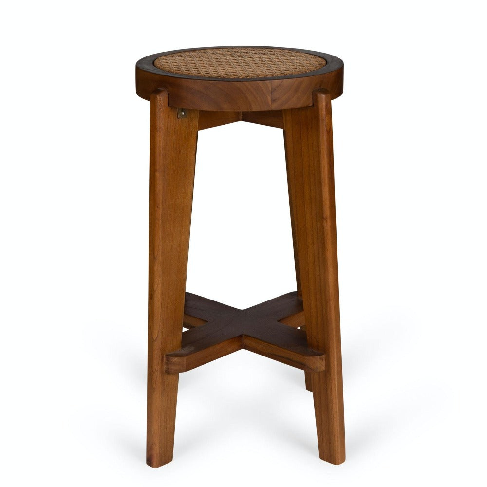 Bar stool Chic Cane brown
