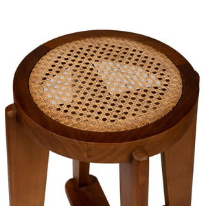 Bar stool Chic Cane brown
