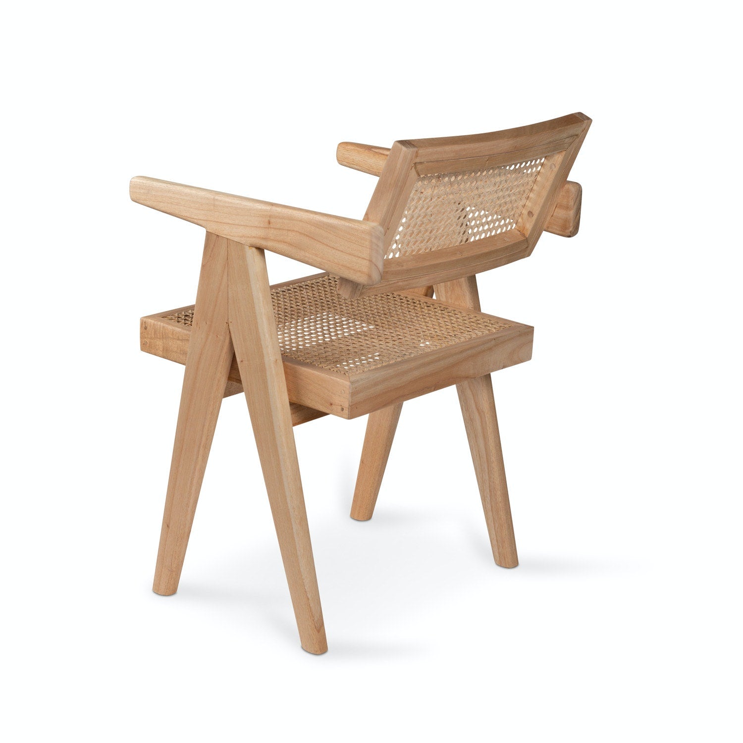 Easy chair with armrests - natural