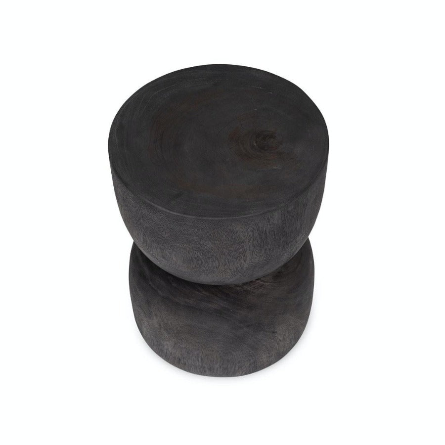 stool table black wood beautiful shape