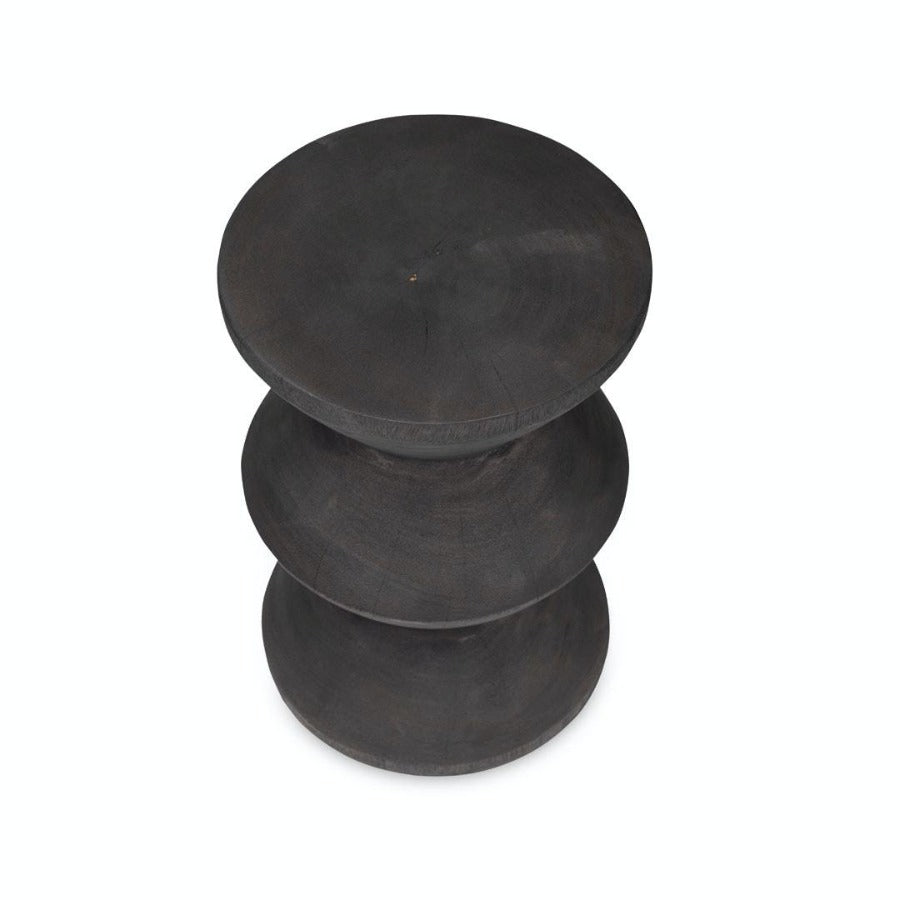 stool table wood black beautiful shape form modern stylish
