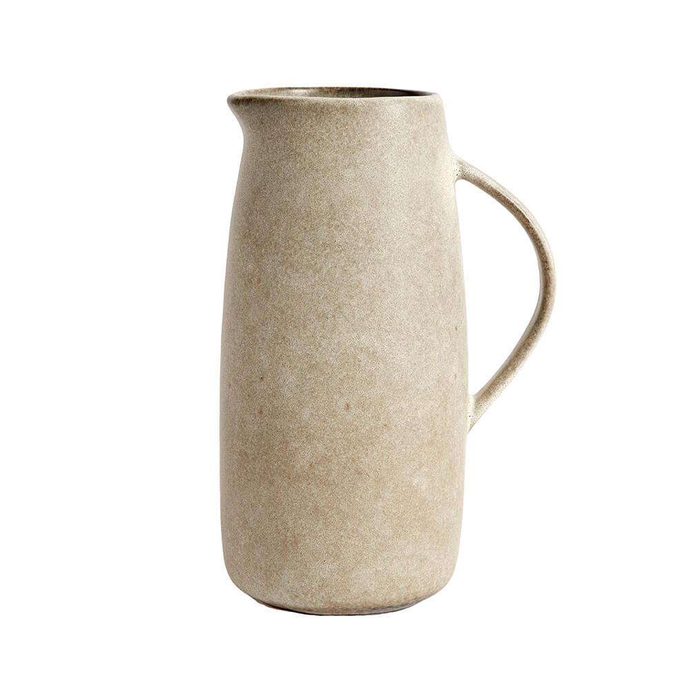 jug ceramic with handle glazed color oyster kann sangaga keraamiline vase vaas decoration accessory