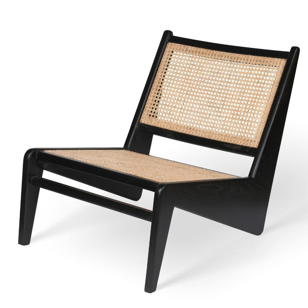 Musta värvi ja rotangiga lounge-tool on toodetud käsitööna Indoneesias tugevast Mindi puidust (sarnaneb tammepuidule). Inspireeritud 1950. aastate Chandigarhi stiilist.  Istmel kasutatud rotang on naturaalne materjal ning võib seetõttu erineda värvi ja tekstuuri poolest.  Toodetud suure kirega nii stiili kui ka looduslike materjalide vastu, et tuua sinu koju klassikaline modernistlik disain.