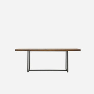 dining table brown natural wood mango wood legs metal black beautiful table stylish dinner with friends