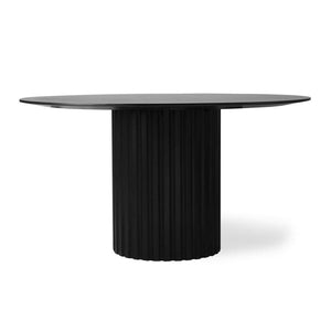 söögilaud sammasjalal must stiilne sungkai puidust ühel jalal moderne dining table round black 140 cm with one pillar leg sungkai wood