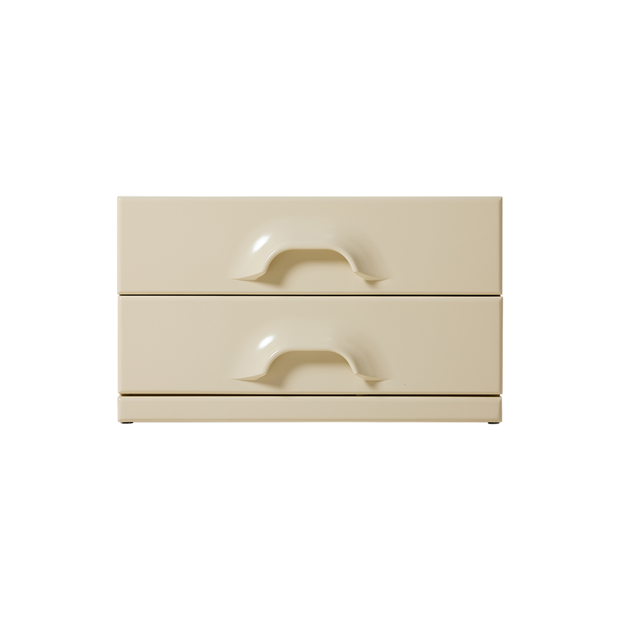 Cabinet with 2 drawers, Cream