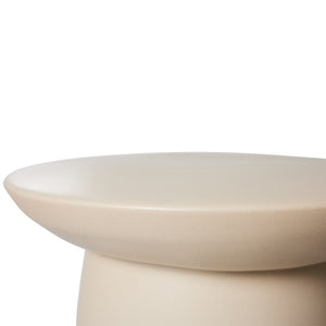 Cream ceramic coffee table L