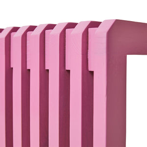 Wooden bench pink L