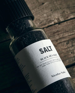 black sea salt decorative for kitchen party dinner home meal