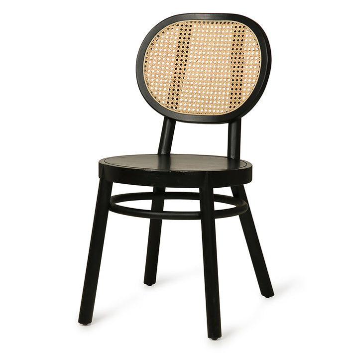 Retro webbing chair black