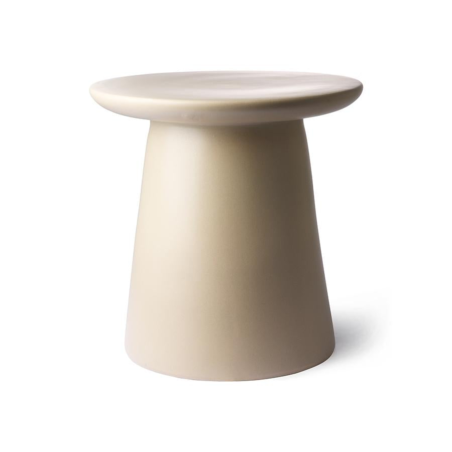 kreem metallist kohvilaud diivanilaud kõrvallaud D 40 cm stiilne moodne coffee table side table cream metal minimalistic