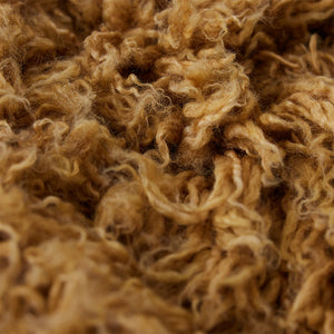 Round wool carpet Caramel 200