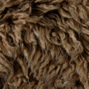 Fluffy round rug sage 150