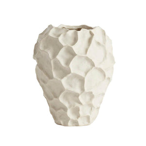 flower pot vase tall white ceramic beautiful shape pattern natural pattern flowers in your home beautiful home living room decorate your home