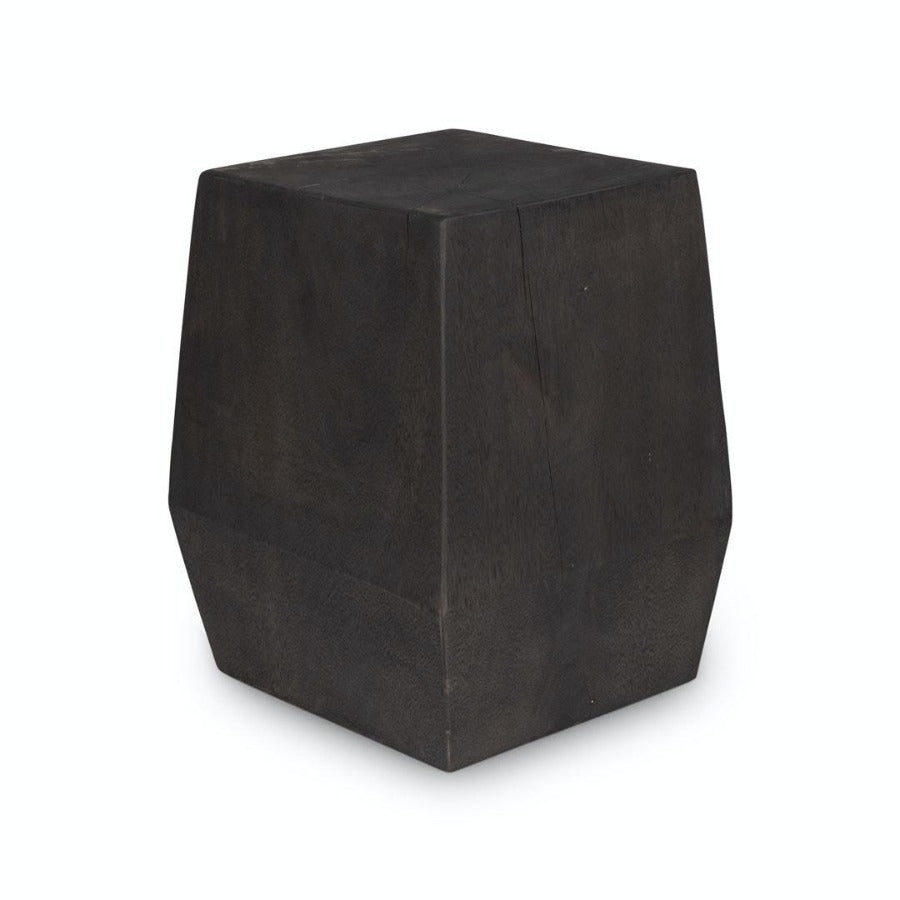 stool table black wood clean line shape stylish modern